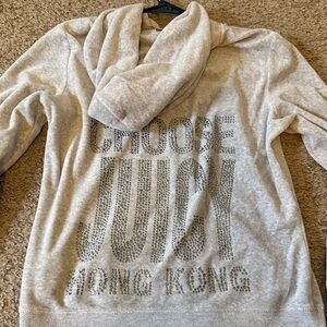 Juicy Couture Light Gray Cowl Neck Top